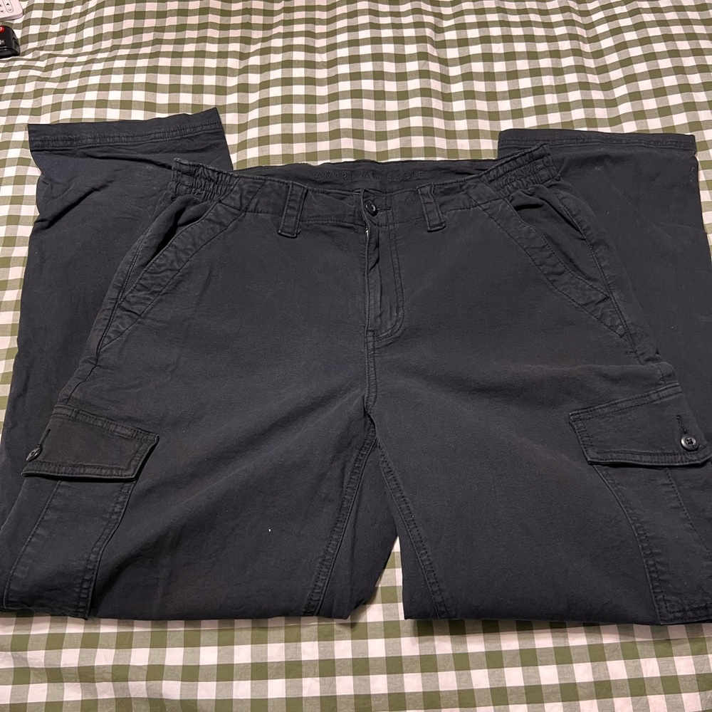 American Eagle Outfitters Black Cargo Pants